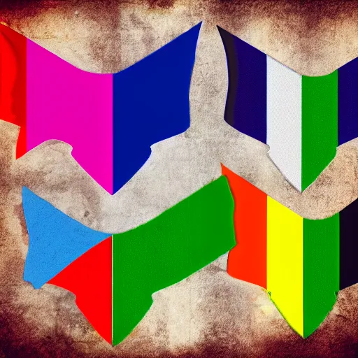 Image similar to hollywood undead but theyre based on pride flags