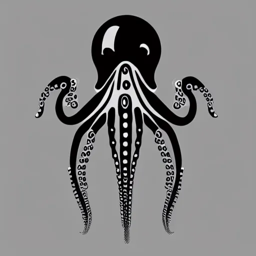 Image similar to cyborg octopus but minimalistic corporative art, trending on artstation, minimalism