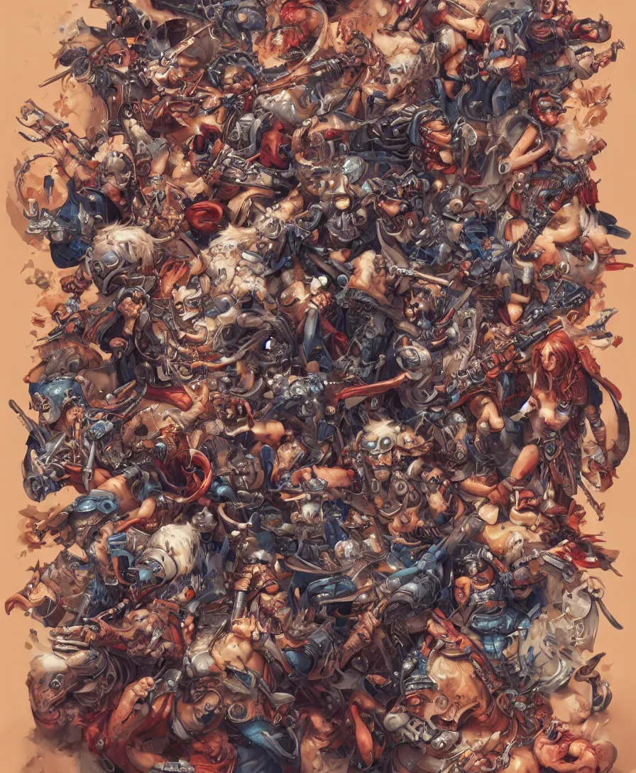 Image similar to love, rock n roll, illustrated by jesper ejsing, intricate, ultra detailed, trending on artstation, 4 k, 8 k