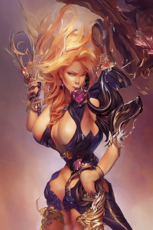 Image similar to Mariah Careyin a blade and soul spinoff artbook rendered by the artist Taran Fiddler, Joe Madureira, Nadezhda Tikhomirova, Jiyun Chae, Lê Long, trending on Artstation by Hyung Tae Kim, artbook, Stanley Artgerm Lau, WLOP, Rossdraws , James Gurney