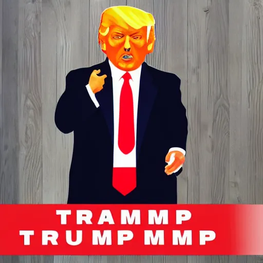 Image similar to Donald Trump unprofessional cardboard cutout