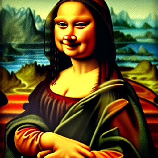 Image similar to Miss Piggy as the Mona Lisa painting by Leonardo da Vinci, ultra detailed, 8k ultrarealistic