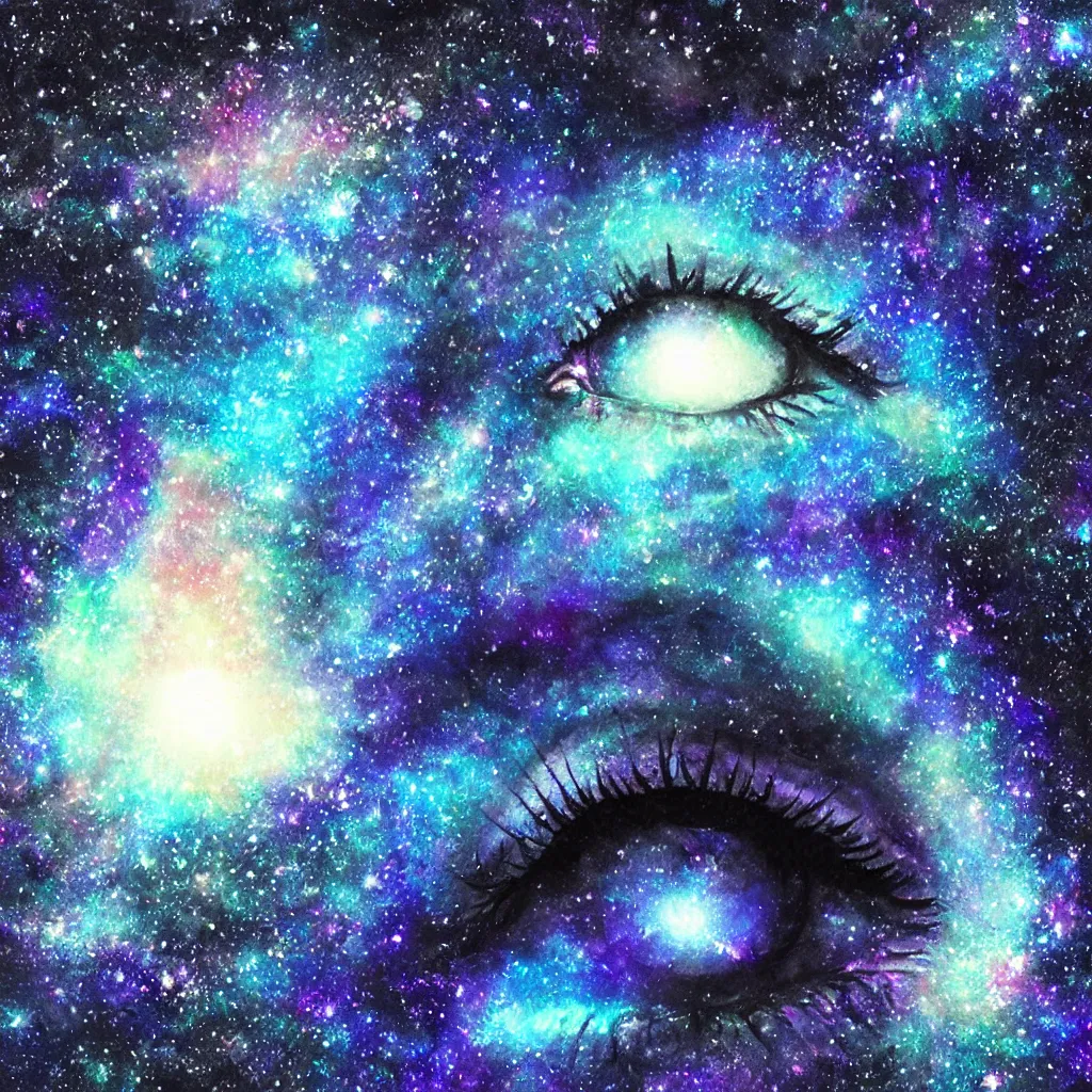 Prompt: galaxy in the eye 👁️ , high quality, high details, 🌌, high detail photo, 🌠,digital art,