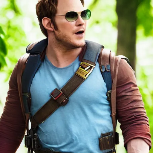 Image similar to Chris Pratt as Super Mario, Unreal Engine, Xbox Series X, EOS-1D, f/1.4, ISO 200, 1/160s, 8K, RAW, symmetrical balance, in-frame, Dolby Vision
