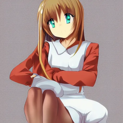 anime sitting position