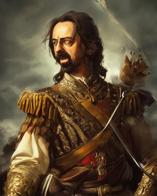 Prompt: photo of peter the great, hyper realistic face, in the style of greg rutkowski, fantasy, amazing detail, epic, elegant, smooth, sharp focus, from the front
