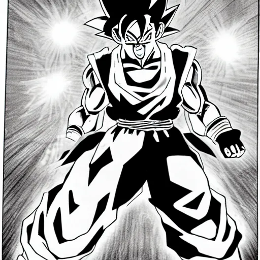 Image similar to goku being arrested