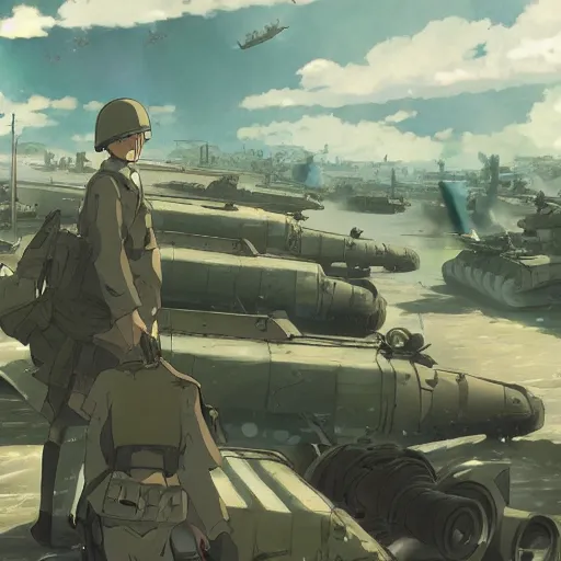 Image similar to WWII by Makoto Shinkai