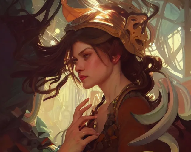 Image similar to photography of dana schutz, deep focus, d & d, fantasy, intricate, elegant, highly detailed, digital painting, artstation, concept art, matte, sharp focus, illustration, hearthstone, art by artgerm and greg rutkowski and alphonse mucha