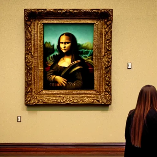 Prompt: picture of something that isn't the famous woman, mona lisa