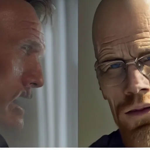 Image similar to Live Action Still of Jerma in Breaking Bad, real life, hyperrealistic, ultra realistic, realistic, highly detailed, epic, HD quality, 8k resolution, body and headshot, film still