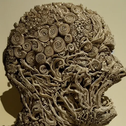 Image similar to hyper detailed sculpture out of carved sugar cubes,