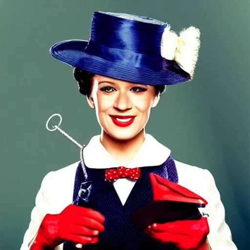 Prompt: Mary Poppins as a Gangsta rapper, photograph