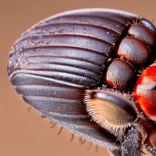 Prompt: macro lenses of a fruit fly. Small Insect. Very detailed. Great zoom. Award winning photography. 4k