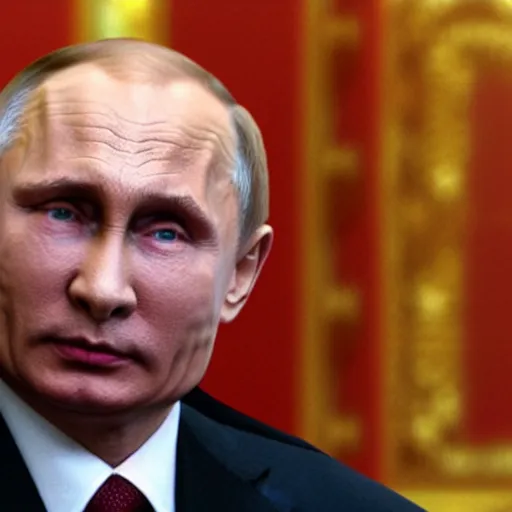 Image similar to Vladimir Putin in backrooms, creepypasta, horror