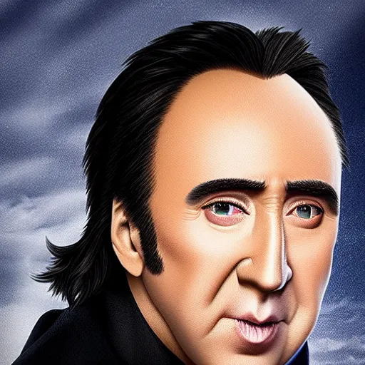 Image similar to snape is nicolas cage