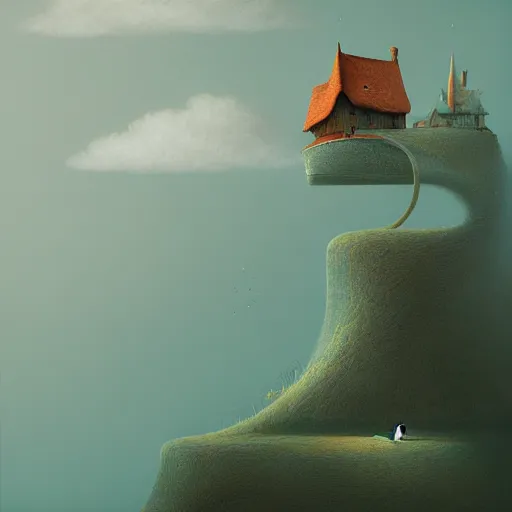 Prompt: thinking in thinking of thinking, gediminas pranckevicius