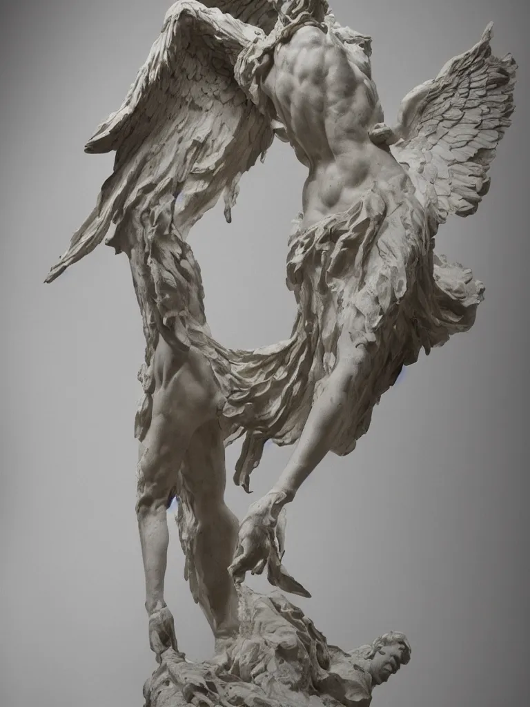 Prompt: winged victory of samothrace, sculpted by rodin