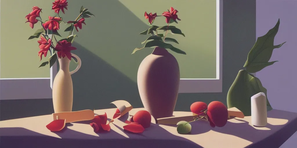 Prompt: the vase, summer evening, kenton nelson