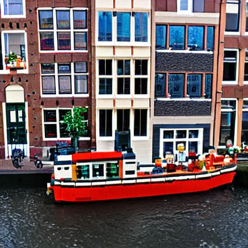 Prompt: lego amsterdam