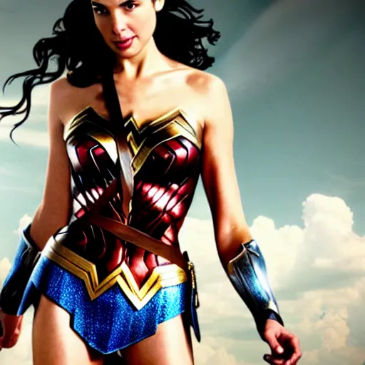 Image similar to gal gadot as wonder woman in a bikini
