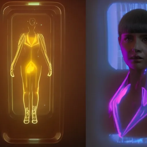 Image similar to joi from blade runner 2 0 4 9 as a hologram