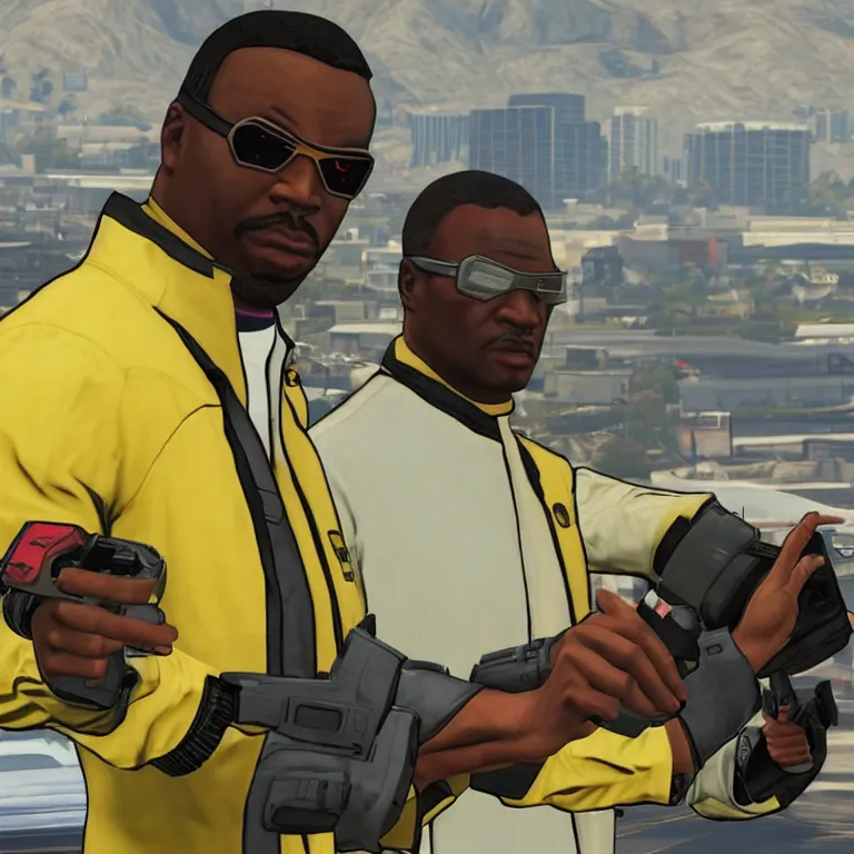 Prompt: geordi laforge gta v