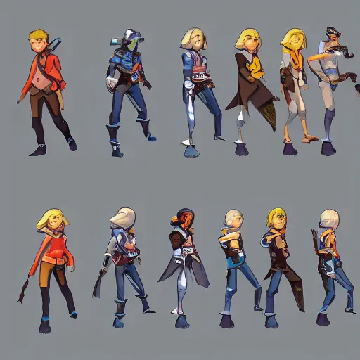 Prompt: One image consisting of ten images of width 80 and height 250 of a game character walking from left to right, the images has to be in sequence for animation, game art, hd, realism