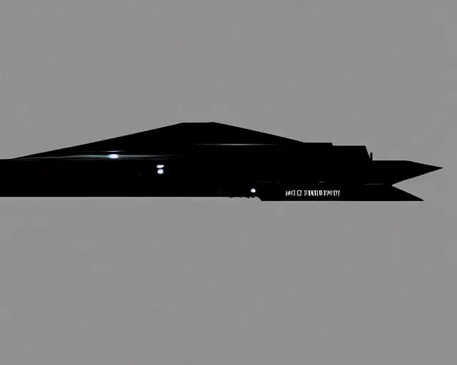 Image similar to silhouette of a huge military spaceship side view concept art