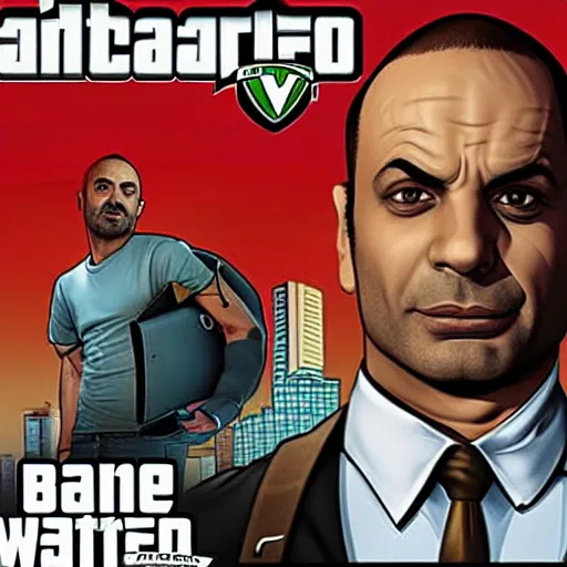 Image similar to Michael Mando aka Nacho Varga from Better Call Saul as a GTA character portrait, Grand Theft Auto, GTA cover art