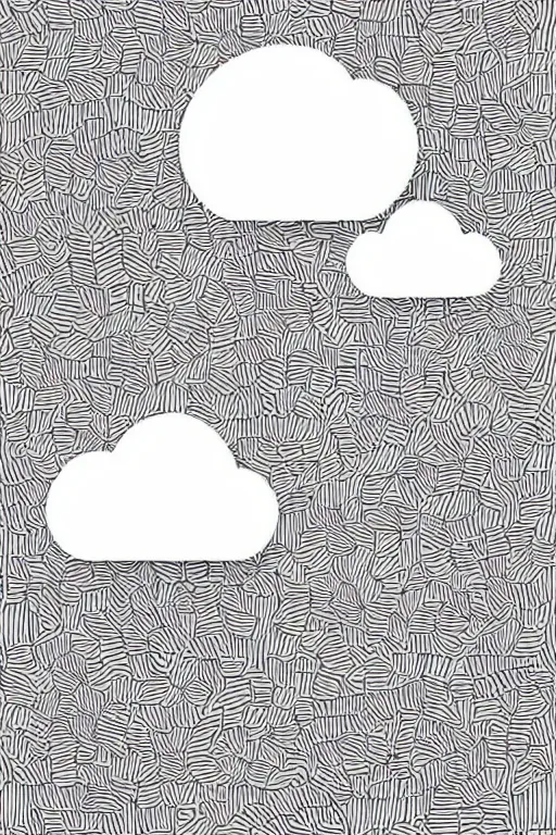 Prompt: minimalist boho style art of a cloud, illustration, vector art