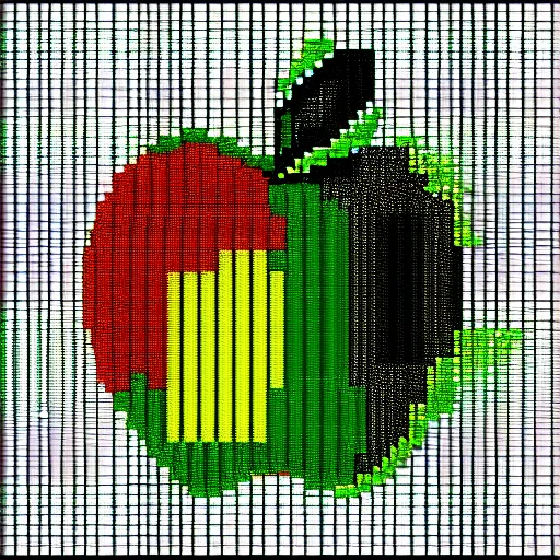 Image similar to apple pixel art