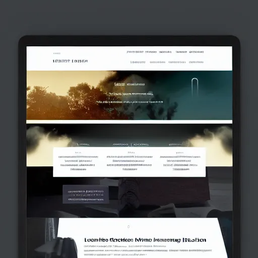 Image similar to sleek website interface with glowing colors, modernistic, minimal