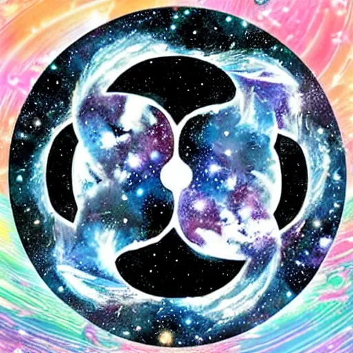 Prompt: Cosmic Dao. Tao. Mystical. Yin-Yang symbol.