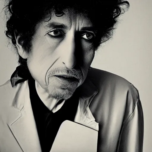 Image similar to bob dylan with cat eyes and whiskers and a pig nose