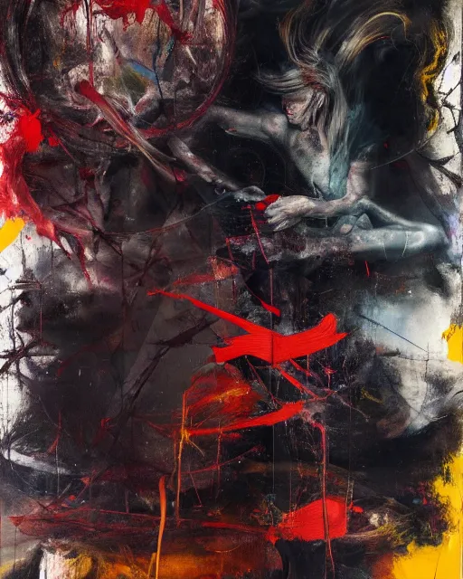 Image similar to otherworldly, presence of the unknown, a brutalist designed, rich deep vivid colours, broad brush strokes!!, painted by francis bacon, michal mraz, adrian ghenie, nicola samori, james jean and petra cortright, part by gerhard richter, part by takato yamamoto. 8 k masterpiece.