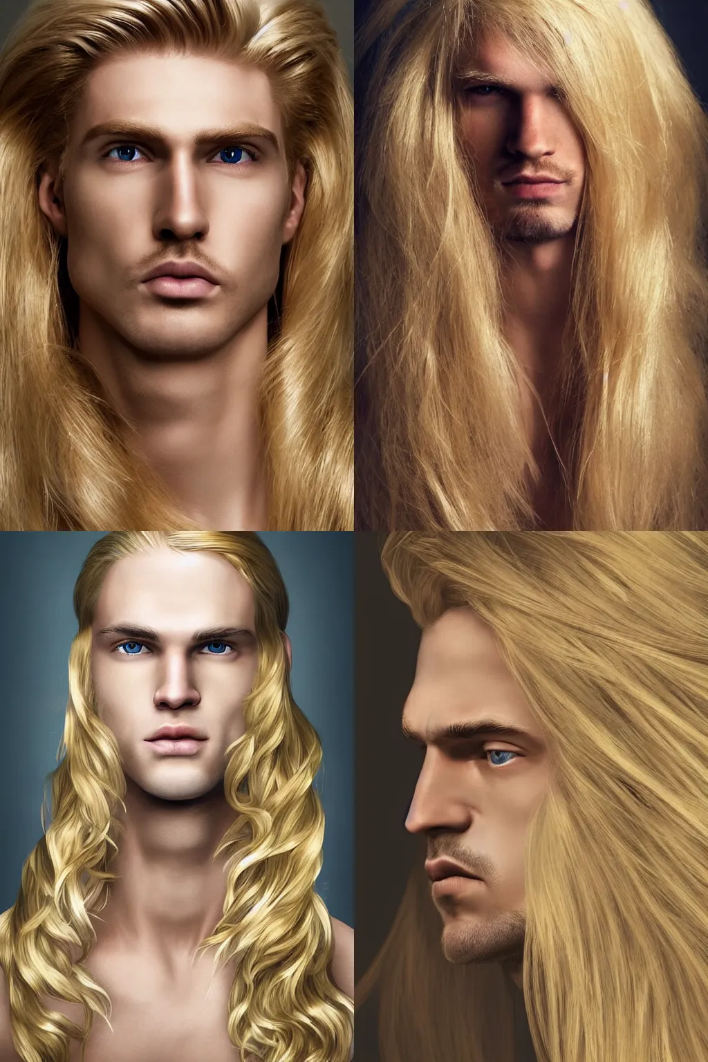 Prompt: realistic_detailed_face_portrait_of_merman_blond_androgynous_prince_Lucius_long_luxurious_blond_hair_very_very_very_very_silky_light_golden_blond