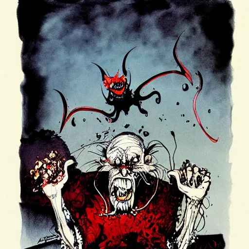 Image similar to the devil by ralph steadman