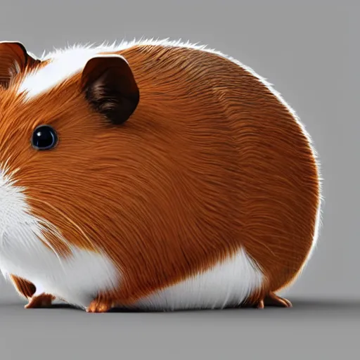 Image similar to realistic 3 d render of a guinea pig