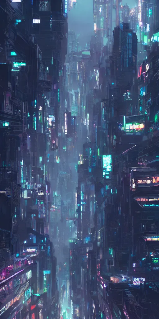 Image similar to a cyberpunk landscape by makoto shinkai, highly detailed digital art, trending on artstation