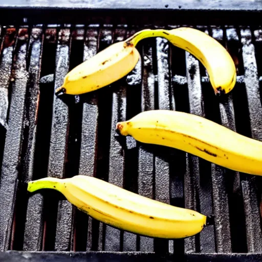 Image similar to a banana cooking on a charcoal grill