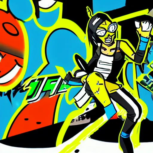 Image similar to jet set radio character