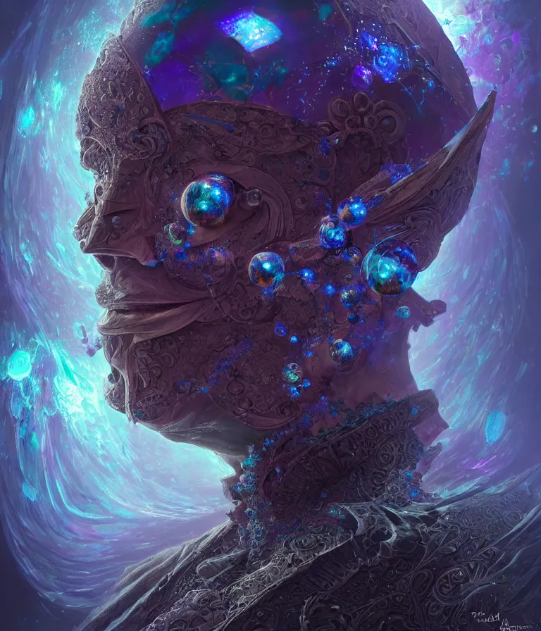 Image similar to front!!! shot of a court jester!!! character, mesmerizing fractal hypercubes, dark holography!!!, future, oil slick nebula, crystalline edges, (((intricate))), elegant, highly detailed, centered, (((artstation, concept art, smooth, sharp focus, artgerm, Tomasz Alen Kopera, Peter Mohrbacher, donato giancola, Joseph Christian Leyendecker, WLOP, Boris Vallejo))), ((raytracing)), mugshot!!!!!, ugly!!!!!!, octane render, nvidia raytracing demo, octane render, nvidia raytracing demo, octane render, nvidia raytracing demo, grainy, muted, 8K, digitalblasphemy, metatron