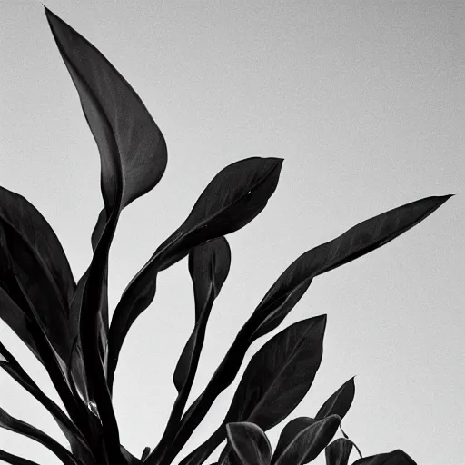 Image similar to a film noir about a killer plant