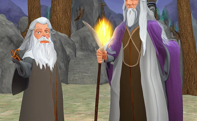 Image similar to Gandalf in Wizard 101