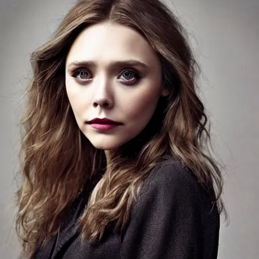 Image similar to elizabeth olsen mixed with katie mcgrath