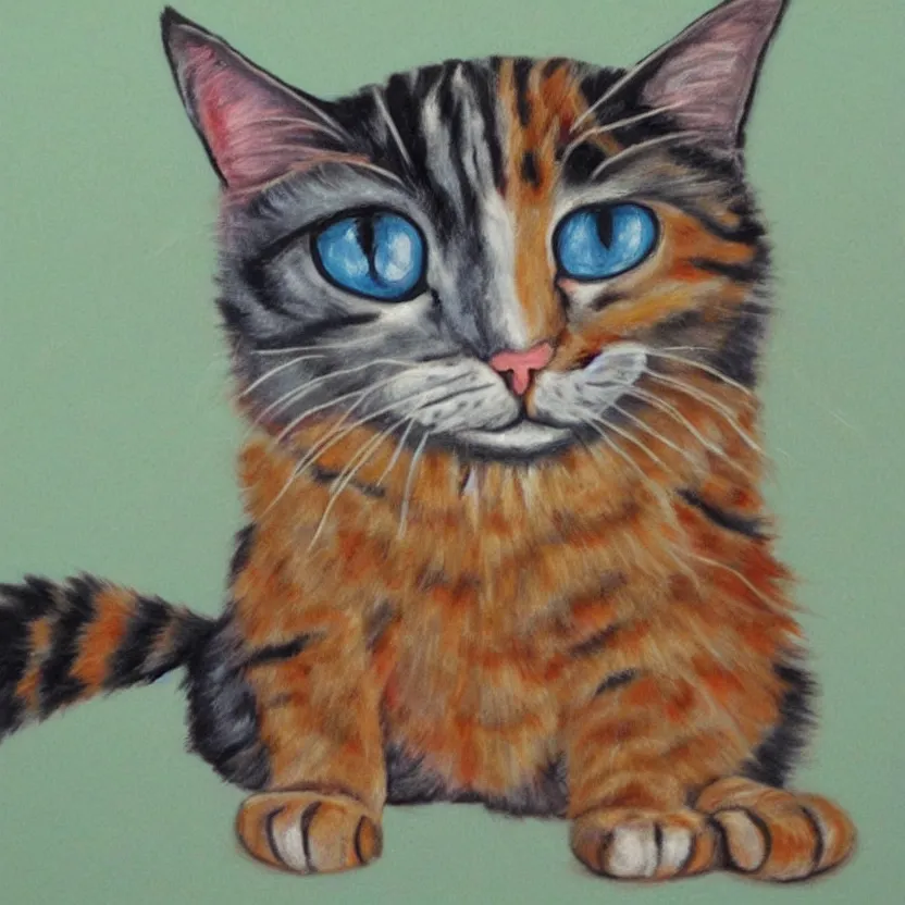 Prompt: cartoon painted cat