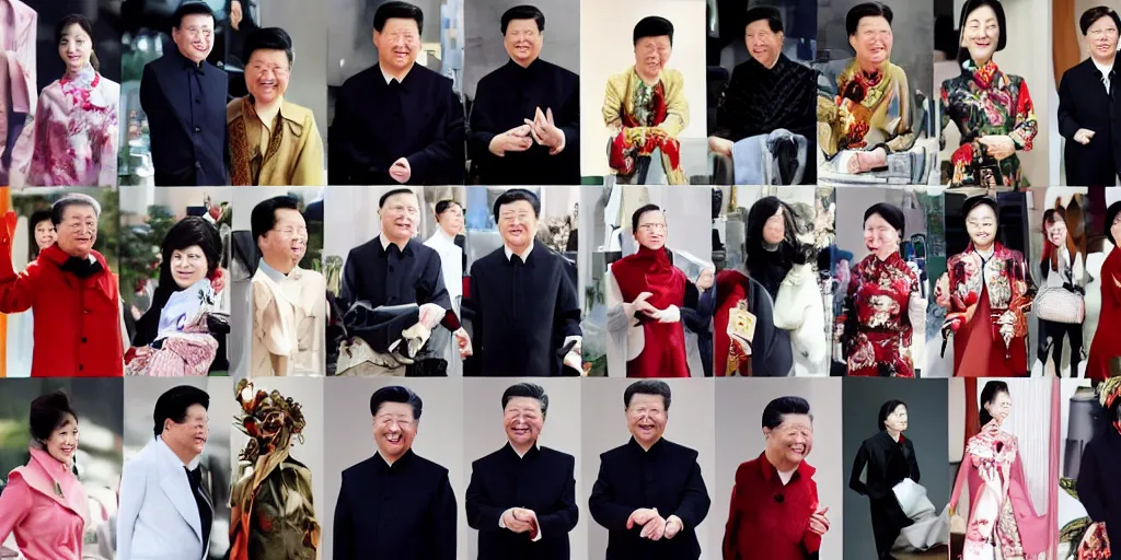 Image similar to Fashion photography of President Xi Jinping.