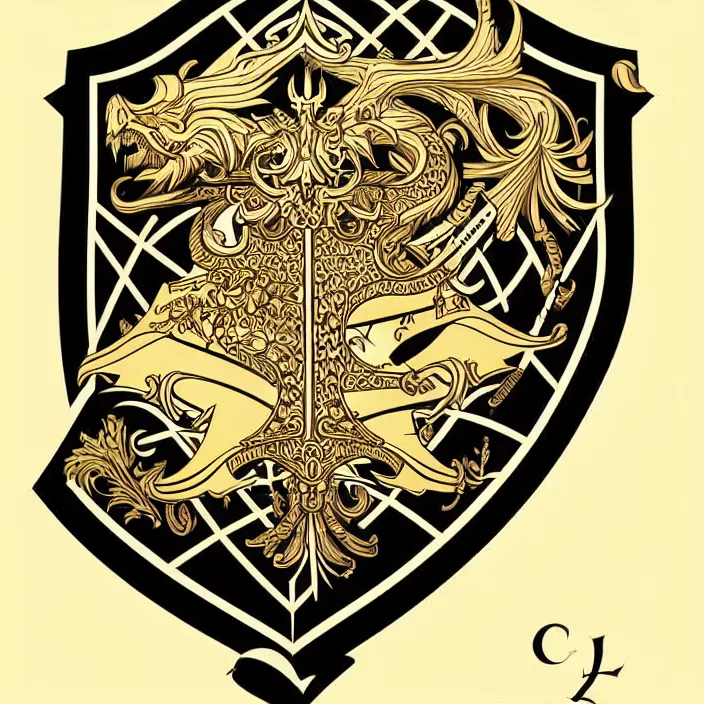Image similar to coat of arms illustration, vector art style, medium shot, intricate, elegant, highly detailed, digital art, ffffound, art by jc leyendecker and sachin teng