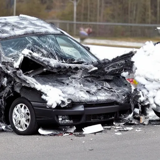 Image similar to fluffy car crash, ultra hd